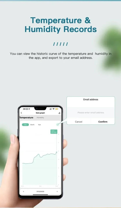 Tuya Zigbee Temperature Humidity Sensor Mini LCD Digital Display SmartLife APP Remote Monitoring Indoor Thermometer Hygrometer