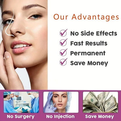 A Painless Nose Bridge Corrector Suitable for Both Women and Men, Suitable for Lifting and Pulling Wide and Curved Noses