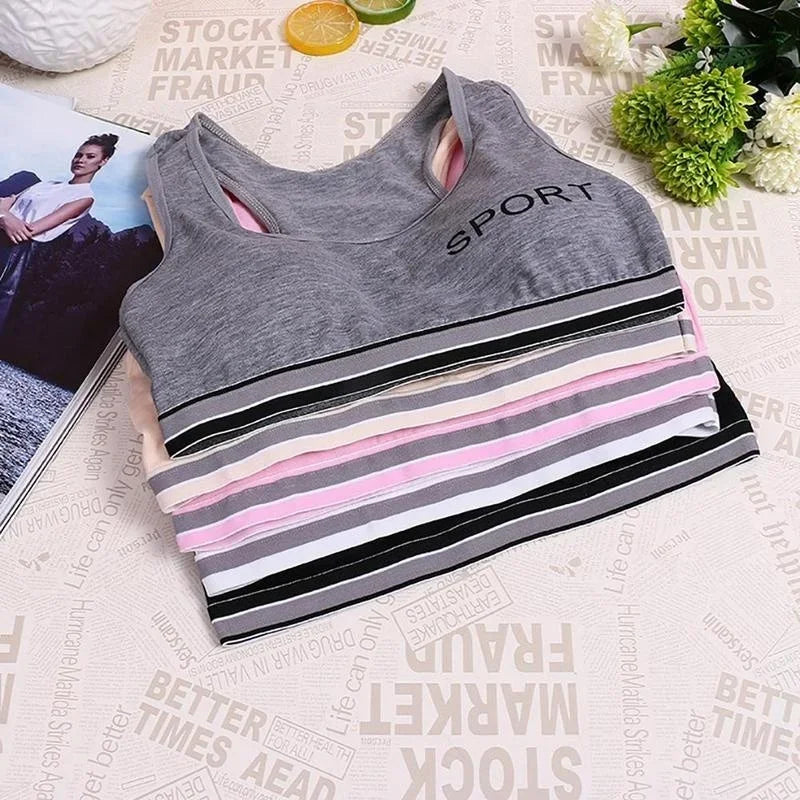 Fitness Sports Bra Women Shockproof Sexy High-Intensity Yoga Bra Bralette Running Gym Vest Cotton Underwear Fashion  Sports bra