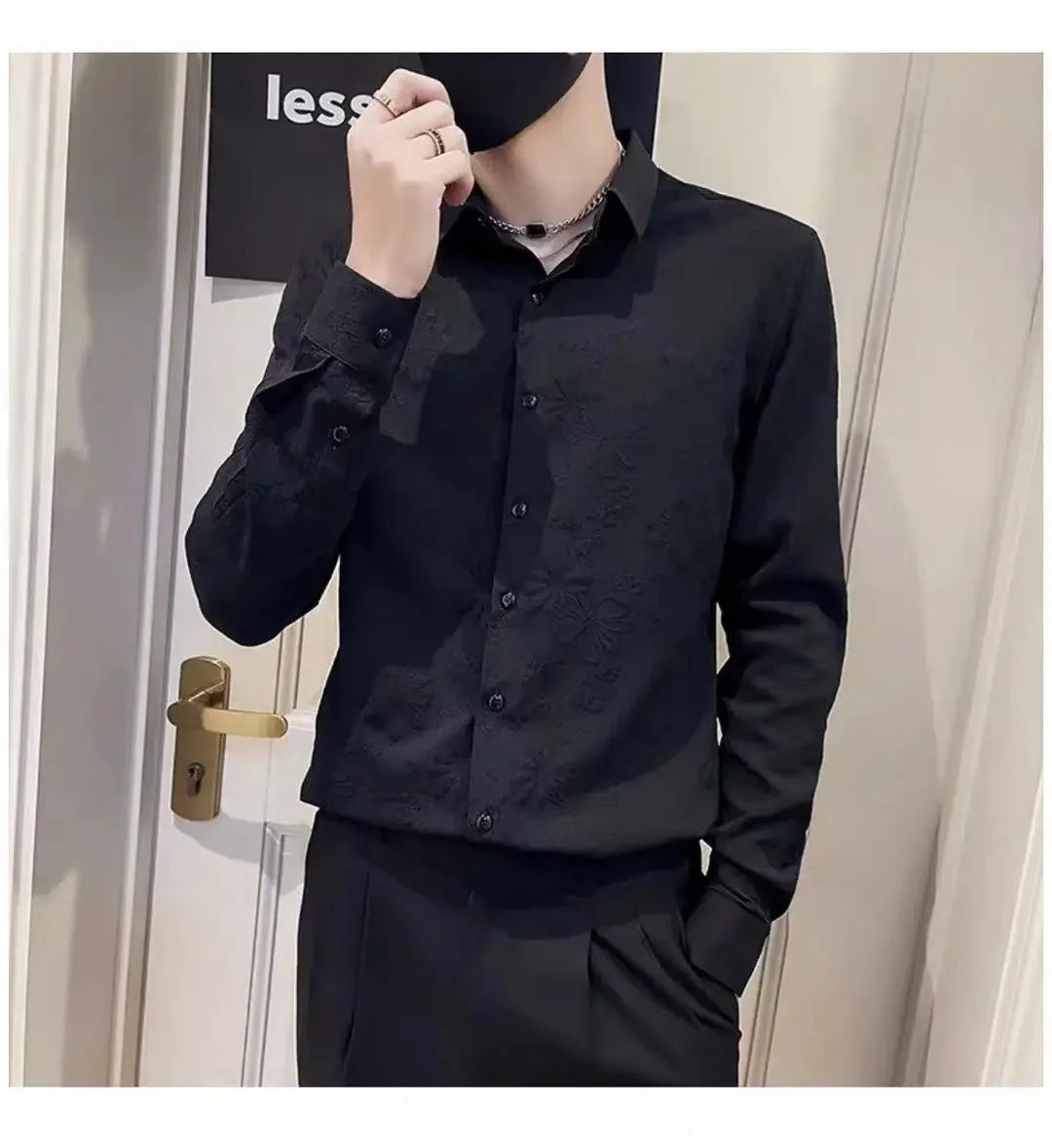 Shirts And Blouses For Men White Man Tops Plain Graphic Floral Clothing Korean Style Designer Fashion S Elegant Cheap Brand Cool