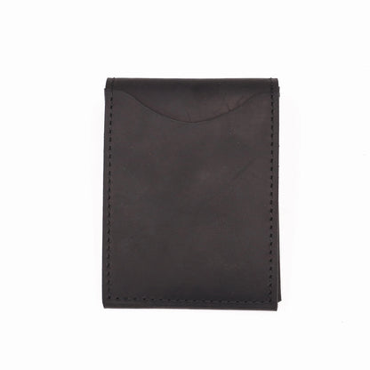 Genuine Leather Wallet For Men Male Real Cowhide Short Slim Minimalist Men's Cash Wallet Credit Card Holder With Flap Closure