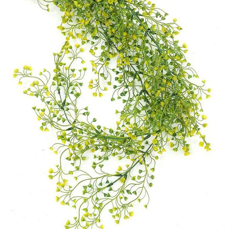 Artificial Plants Vines  Flower Wall Hanging Faux Rattan  Indoor Outdoor Green Plant  Plant Flower Wall Decoration Home Decor