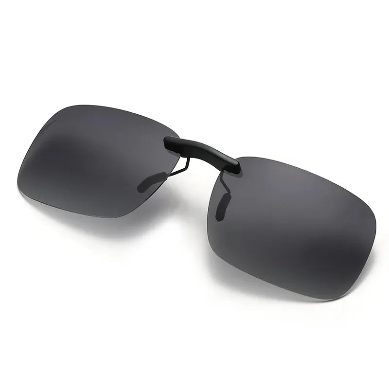 Men Driving Clip On Sunglasses for Myopia Eyeglasses Vintage Women Square Night Vision Fishing UV400 Sun Glasses