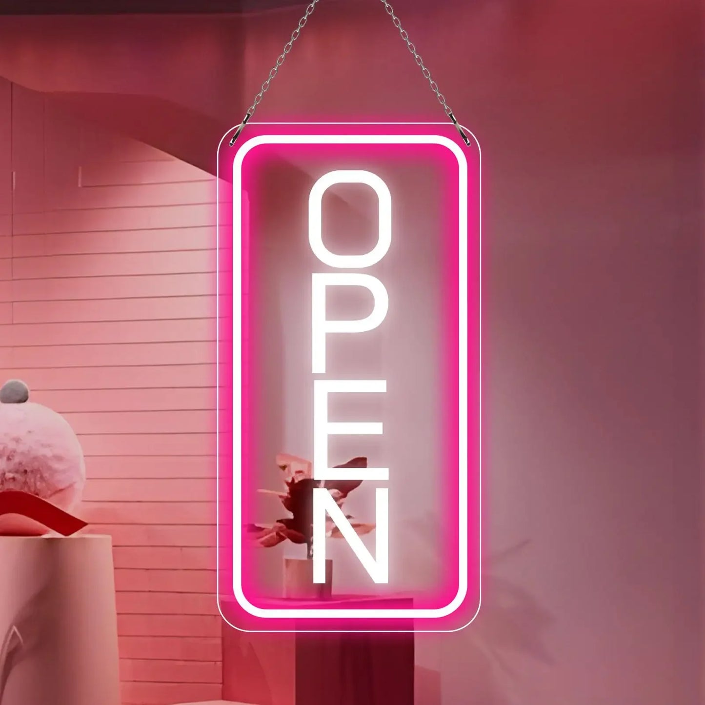 Open LED Neon Sign For Business Neon Lights Open Sign Led Wall Decor Neon Led Signs Adjustable Brightness Bar Salon Stores Hotel
