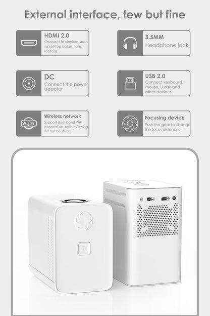 Mini S30 Global Version Full HD 1080P Projector LED Theater Android 10 1920x1080P MINI 4k Vidoe Projector for Home Projector