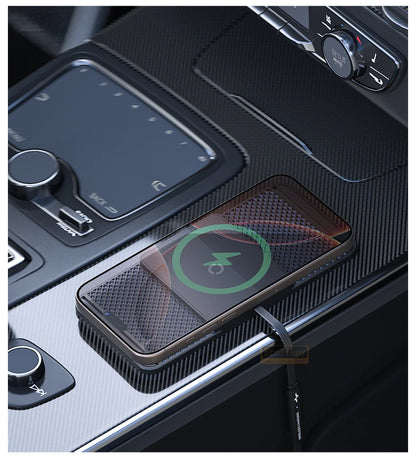 Magnetic Wireless Car Charger 15W Charging Pad Charger Wireless Charger Car Non-Slip Type C For iPhone 17 16 15 14 Pro Xiaomi 17