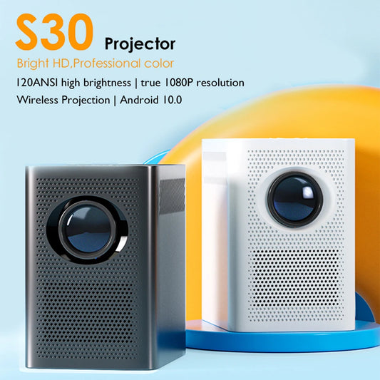 Mini S30 Global Version Full HD 1080P Projector LED Theater Android 10 1920x1080P MINI 4k Vidoe Projector for Home Projector