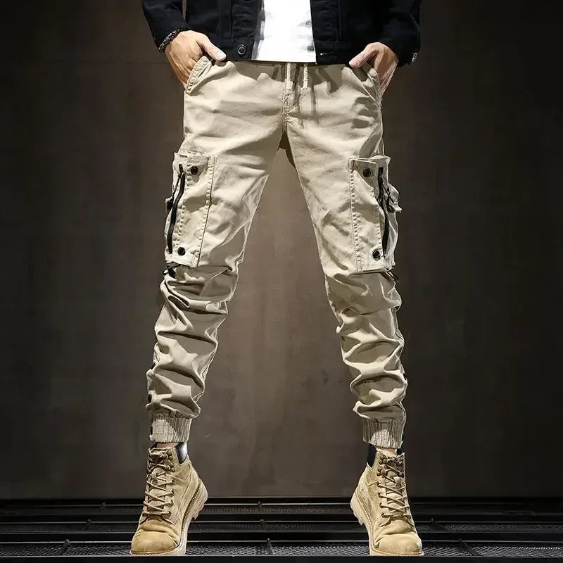 Men's Cargo Pants Outdoor Male Trousers Hiking Motorcycle Slim Trekking Biker Stretch Regular Fit Fashion Cheapest Large Size