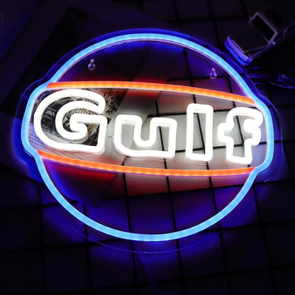1 neon light is used for garage decoration, LED signs for bar cave wall decoration, lubrication store display lighting.