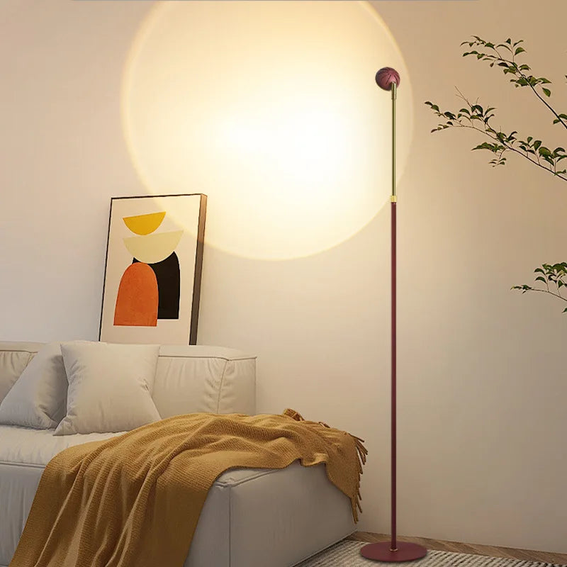 Sun Set Floor Lamp Minimalist Living Room Corner Lamp Bedroom Bedside Cafe Hotel Indoor Decor LED Atmosphere Tall Standing Lamp