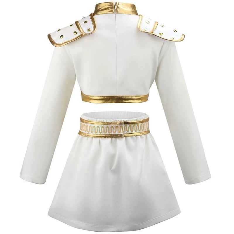 4-12 Years K-POP Rumi Cosplay Girls Clothing Sets Mira 3Pcs Girls Suits Halloween Zoey Birthday Party Costume New Kids Clothes