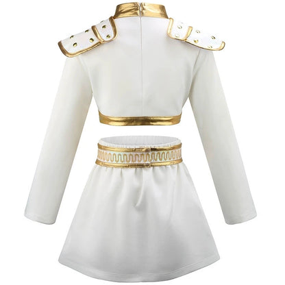 4-12 Years K-POP Rumi Cosplay Girls Clothing Sets Mira 3Pcs Girls Suits Halloween Zoey Birthday Party Costume New Kids Clothes