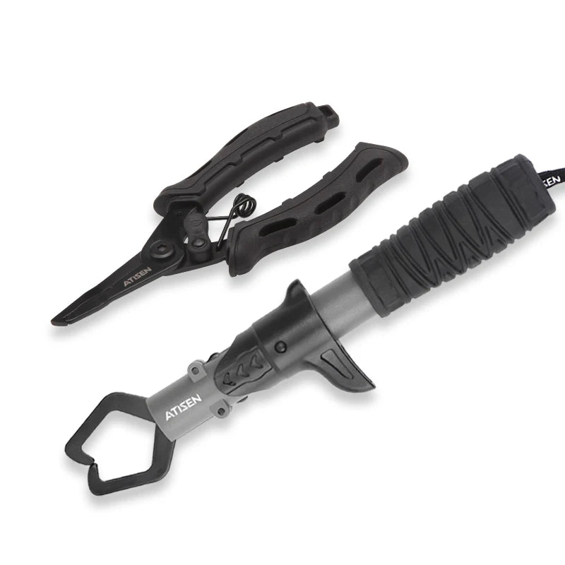 Stainless Steel Fishing Gripper Professional Fishing Lip Grabber Tool, Fish Grabber Clip Fish Control Tackle