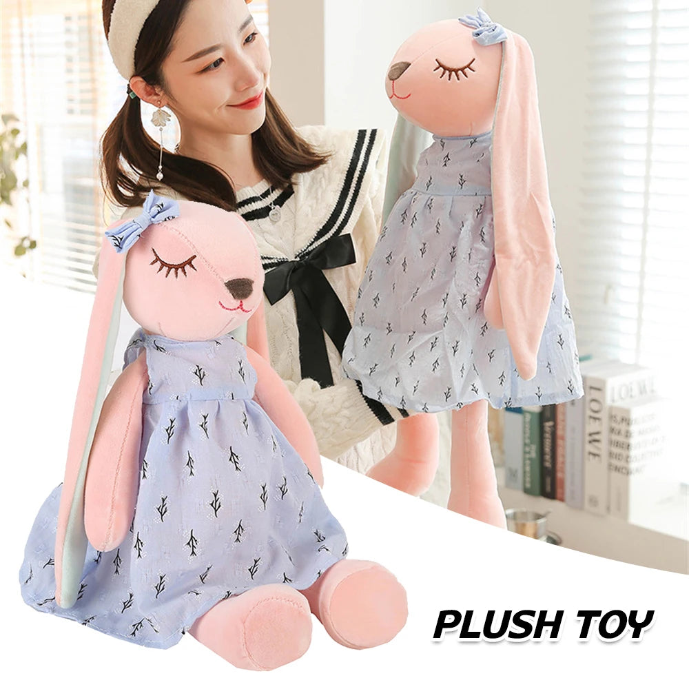 34/45/55cm Plush Rabbit Doll Cute Cartoon Plushies Throw Pillow Bunny Rabbit Stuffed Animal Toy for Baby