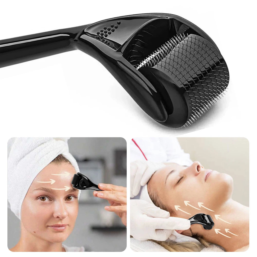 1Pcs Derma Roller 0.2/0.25/0.3mm for Hair Beard Grow Titanium 540 Microneedles Cosmetic Beauty Facial Device for Women and Man