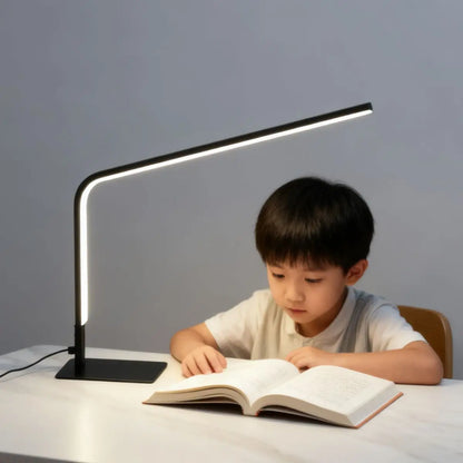 USB powered LED reading desk lamp with eye protection design, adjustable brightness and color change, suitable for home office a