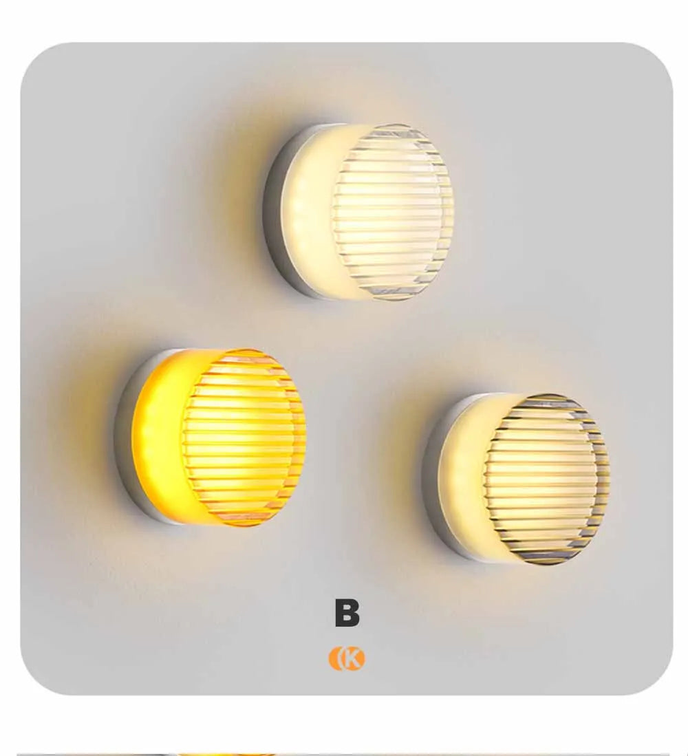 Nordic LED Wall Lamp Designer Small Wall Sconces Bedside Room Decor Light Living Room Hotel Aisle Smoke Grey Lighting Fixture