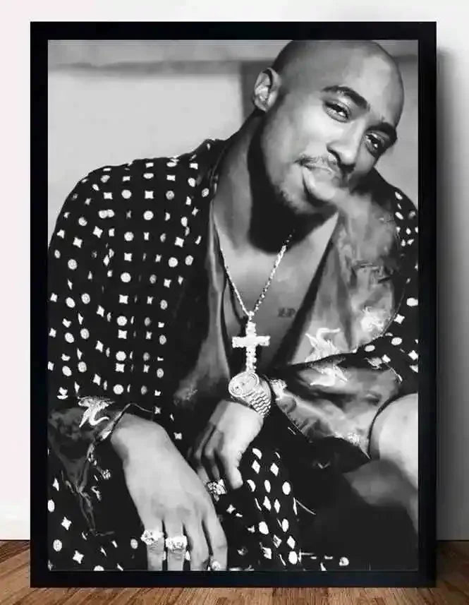 Canvas Painting Wall Art Music Album Cover Aesthetic Pictures Pop Hip Hop Rapper Tupac Posters For Room Modern Home Decor