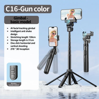 FANGTUOSI 2026 NEW Foldable Smartphone Handheld Gimbal Cellphone Video Record Vlog Stabilizer for iPhone 14 Xiaomi Huawei