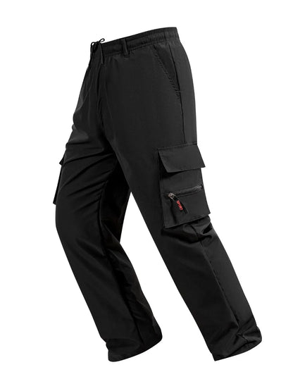 Men's Cargo Pants Spring Autumn Multi-Pockets Work Trousers Outdoor Casual Solid Color Long Pants Hiking Jogger Male Clothing