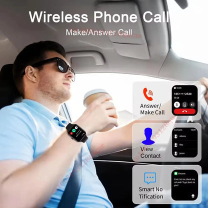 2026 Smart Watch Android IOS Phone 2.01 Inch Color Screen Bluetooth Answer Call Fitness Watches Tracker Smartwatch Women Men New