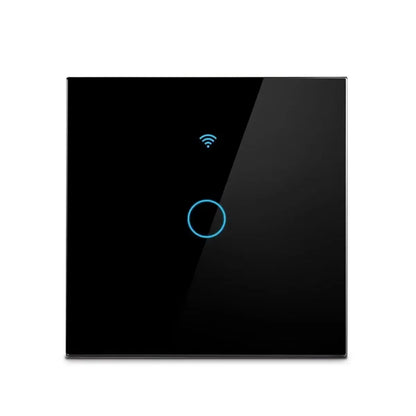 Work with Tuya WIFI Smart Home Wireless Remote Control Switch Light Wall US/EU Glass Touch Panel Voice by Alexa Google Home