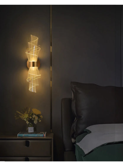 Nordic LED Wall Light Sconce Interior Lighting Lamps For Home Living Room Bedroom Study Corridor Decoration Bedside Wall Lamp