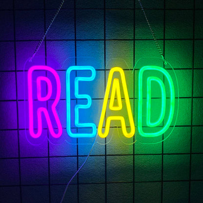 LED  Neon Light  for Classroom Bookstore Library Museum Study Room Read Books Be Kind Stay Weird Neon Sign for Wall Decor