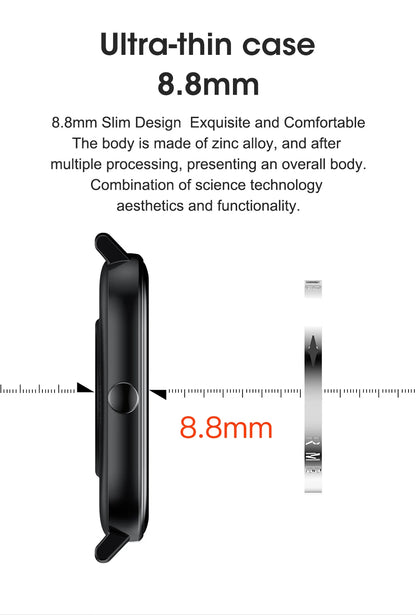 New Smart Watch Men 24H Health Monitor Sports Fitness Tracker Custom Watch Face Smartwatch Women 20MM Strap for Android Ios