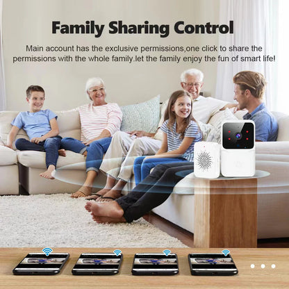 Doorbell Video Low-Power WiFi Link Rechargeable Type Doorbell Night Vision HD Smart Security 1 to 1 Home Intercom