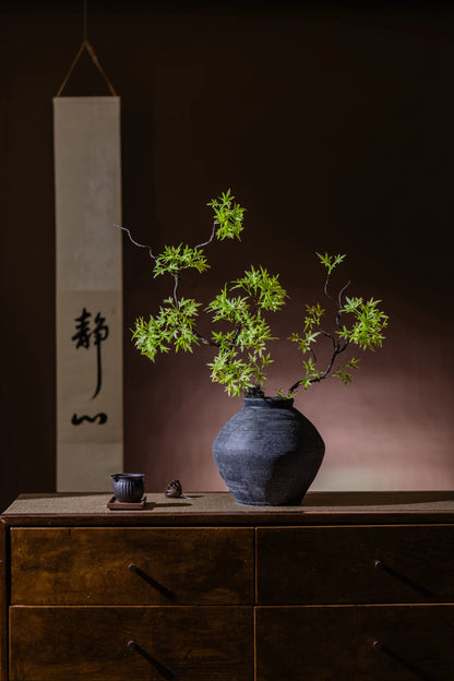Artificial Green Plants To Welcome Guests Pine Maple Leaves Fake Flower New Chinese Style Simulated  Bonsai Flower Decorations