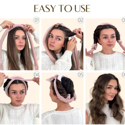 Heatless Curling Rod Headband Soft Hair Curler No Heat Hair Rollers Curlers Lazy Sleeping Curls Curling Hairband Styling Tools
