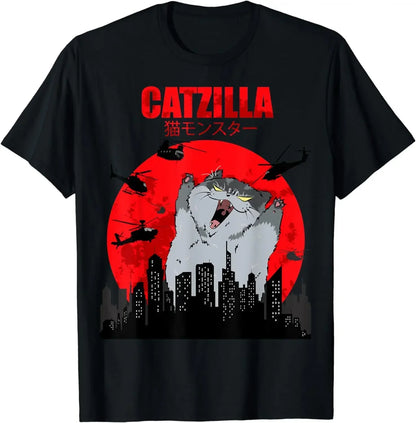 90s Funny Cute Art Japanese Cat Graphic for Cat Lover T-Shirt Graphic T Shirts Women's Clothing Fashion
