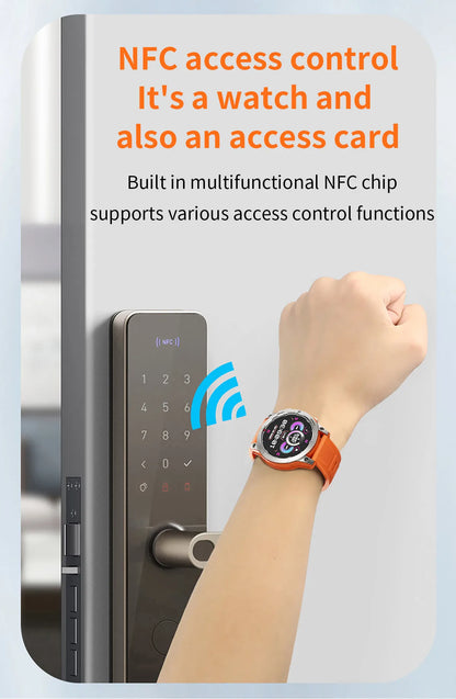 Smart Watch Man Fitness Tracker Miltary Connected NFC Compass Aiweile AW45 Sport Bluetooth Call Siri Dialing Korean Hebrew Games