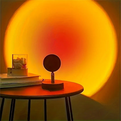 Sunset atmosphere lamp, night light, bedside lamp, sunset lamp for photography, bedroom sunset lamp, projection of sunset lamp