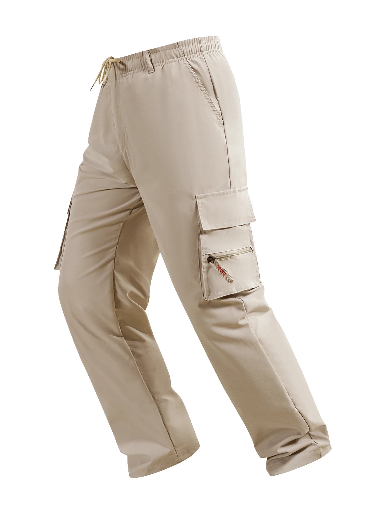 Men's Cargo Pants Spring Autumn Multi-Pockets Work Trousers Outdoor Casual Solid Color Long Pants Hiking Jogger Male Clothing