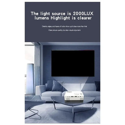 J15 Pro Led Mini Projector for Home Theater 480x360 Pixels 1080P Supported USB Audio Video Mini Beamer-EU Plug