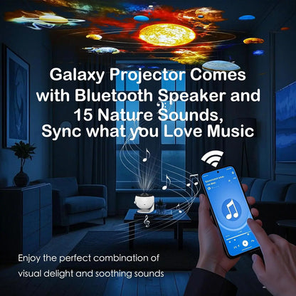 Bedroom Galaxy Projector Pro, Home Planetarium Projector Lamp Star Projector Pro Kids Adult Room Decoration with Timer Bluetooth
