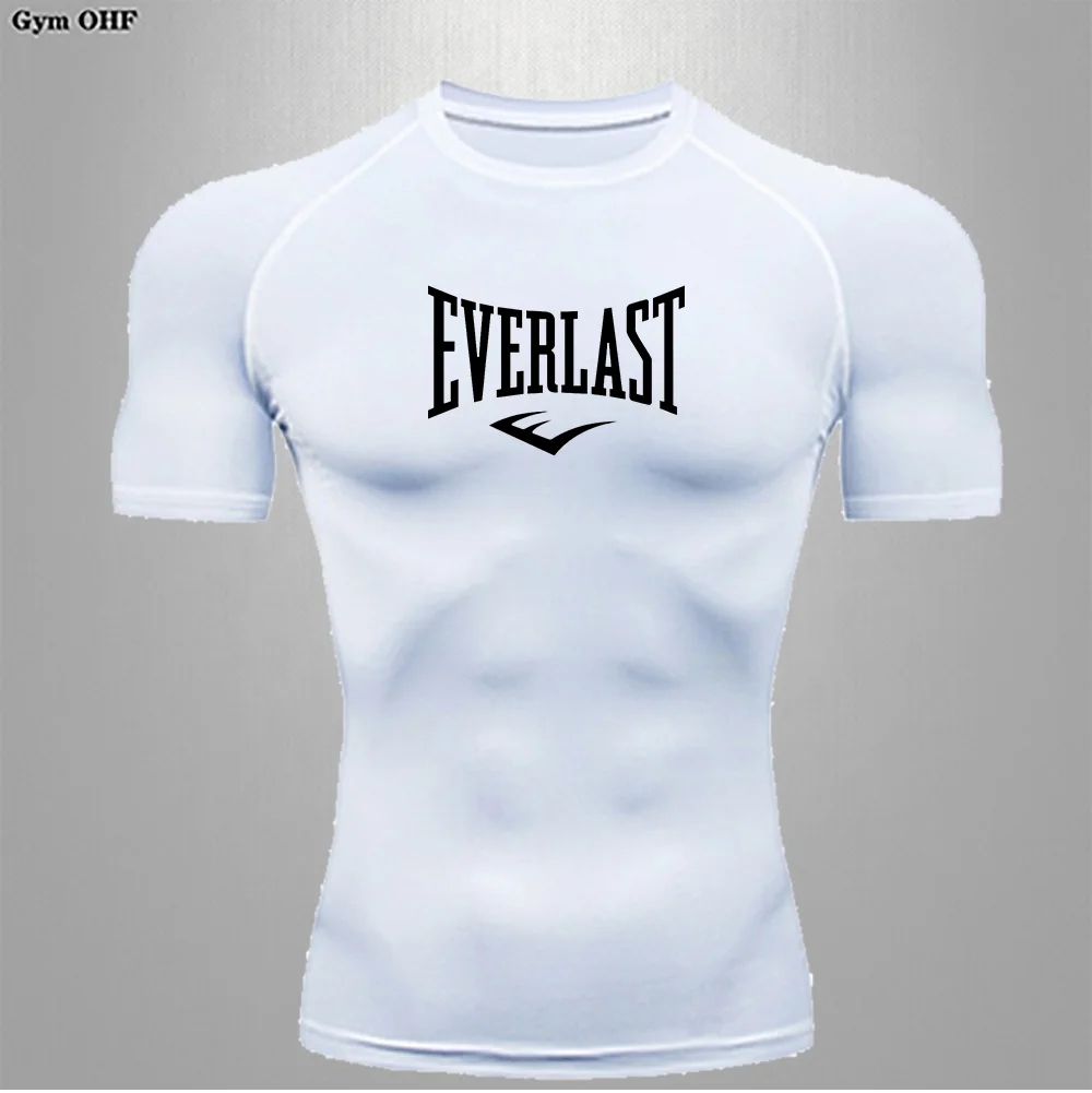 Men's slim fit T-shirt with heat dissipation tight fitting skin friendly sports compression fitness T-shirt quick drying top