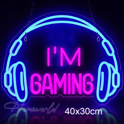 Arcade Neon Sign LED Game Room Handle Neon Light Wall Decor Gamer Teen Shop Internet Cafes USB port Party Birthday Gift