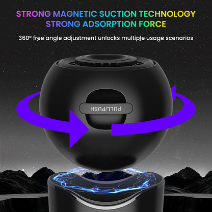Rechargeable Portable Galaxy Light Projector,4 HD Film Discs and Night Light Projector with Adjustable Focus Lens