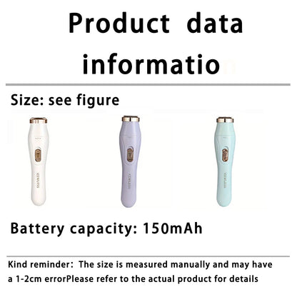 3-in-1 electric hair removal set, USB rechargeable nose hair trimmer, underarm, leg hair, nose hair removal device