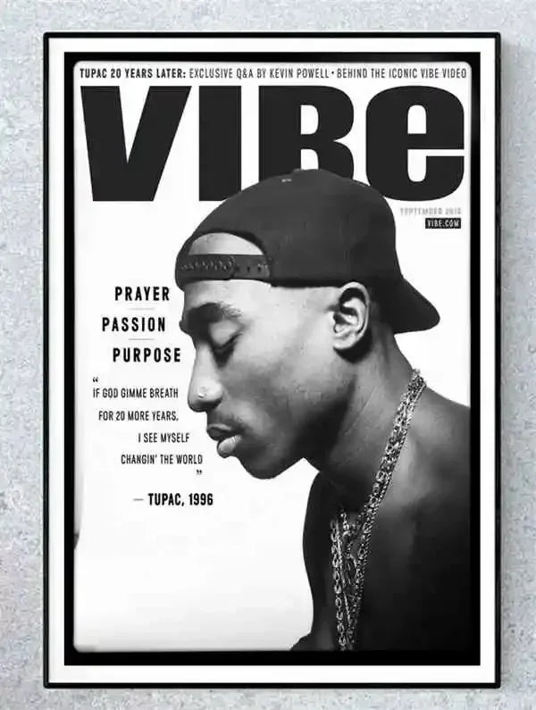 Canvas Painting Wall Art Music Album Cover Aesthetic Pictures Pop Hip Hop Rapper Tupac Posters For Room Modern Home Decor