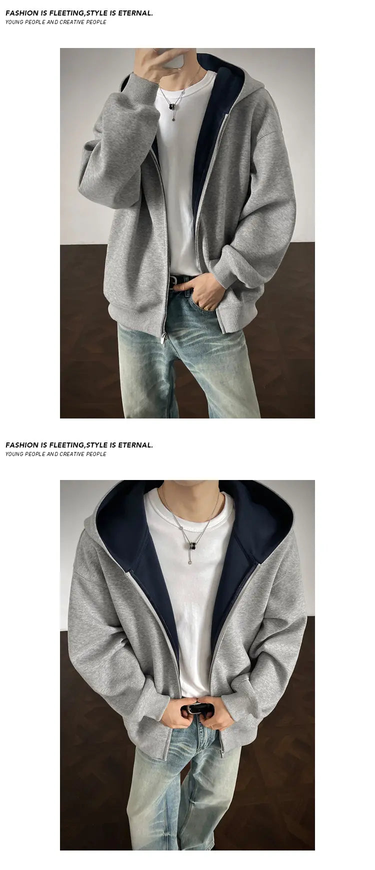 Plus Size Zip Up Hoodie for Men Women | Full Zipper Front Oversized Sweatshirt, Soft (M-5XL) | Casual Comfort Autumn Clothing