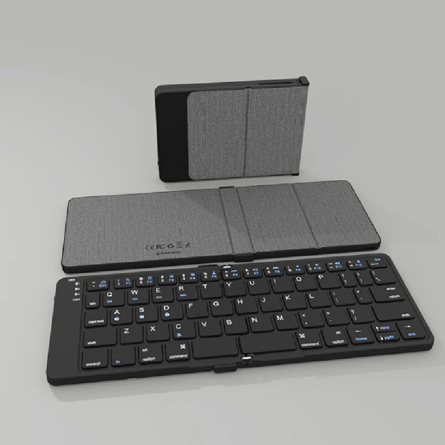 Foldable Bluetooth Keyboard Wireless Folding Keyboard for iPhone ipad Smartphone Mini Rechargeable Travel Keyboard Russia/Korea