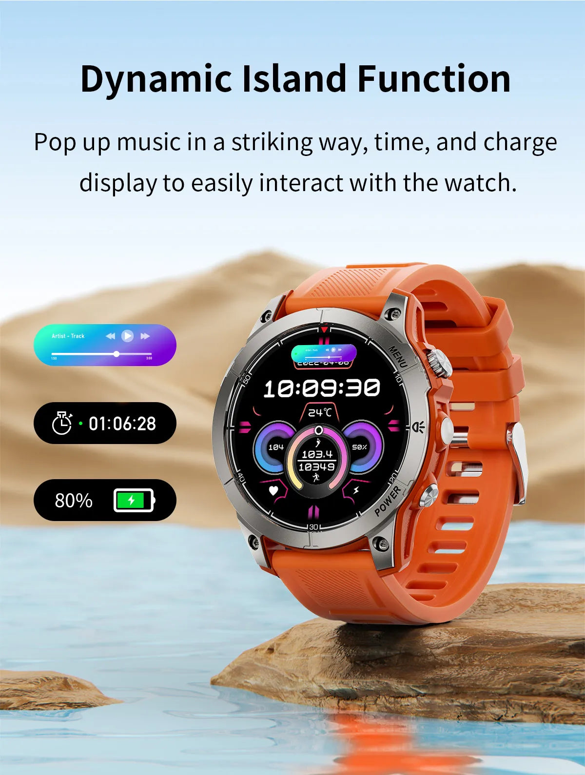 Smart Watch Man Fitness Tracker Miltary Connected NFC Compass Aiweile AW45 Sport Bluetooth Call Siri Dialing Korean Hebrew Games