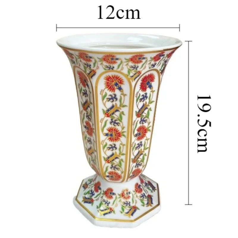 Ceramics Vase Elegant Porcelain Vases Modern Aesthetic Small Flower Bottle Luxury Decorative Vases Interior Desk Decorations