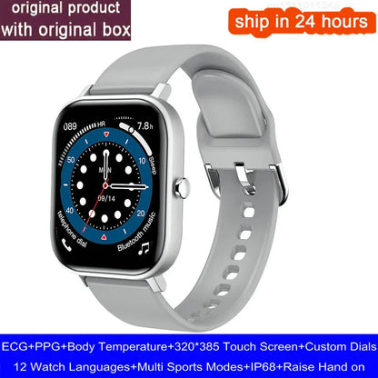 New Smart Watch Men 24H Health Monitor Sports Fitness Tracker Custom Watch Face Smartwatch Women 20MM Strap for Android Ios
