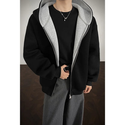 Plus Size Zip Up Hoodie for Men Women | Full Zipper Front Oversized Sweatshirt, Soft (M-5XL) | Casual Comfort Autumn Clothing