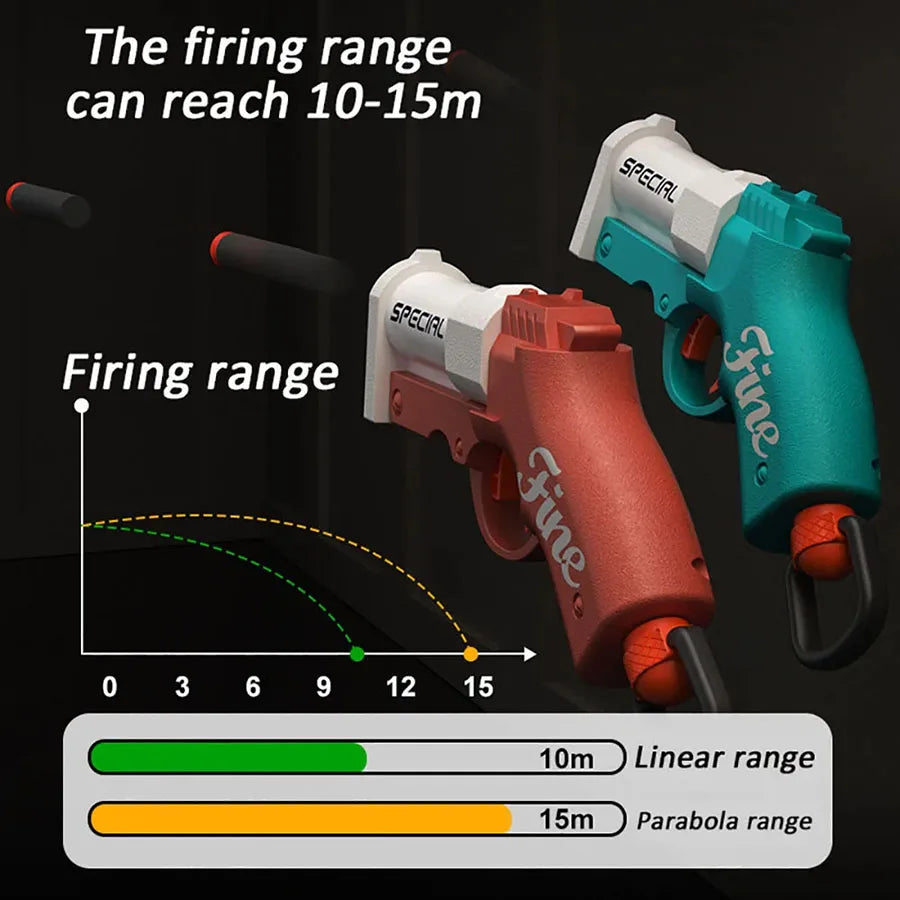 Mini S686 Shell Throwing Soft Bullet Launcher Toy Gun Airsoft Foam Bullet Blaster CS Outdoor Weapon Children Pistol